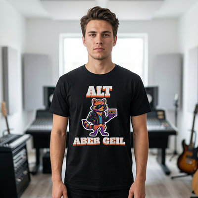 Alt aber Geil Retro Kassette Shirt | Lustiges 80er 90er Jahre Mixtape Outfit | Ü40 Ü50 Geburtstag Geschenk Herren Damen | Vintage Party Mode
